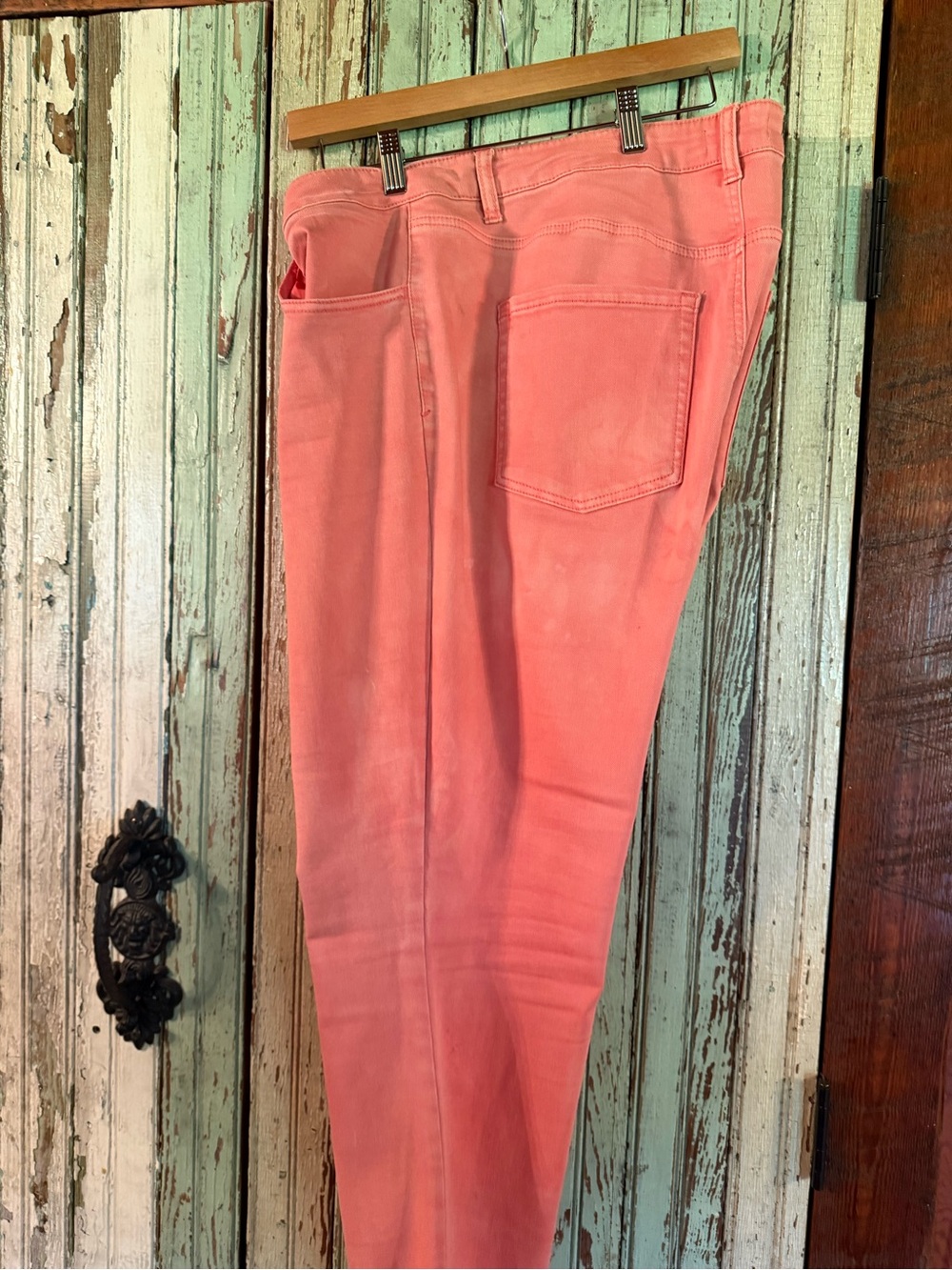 Maurices Coral Pink Cropped Jeans